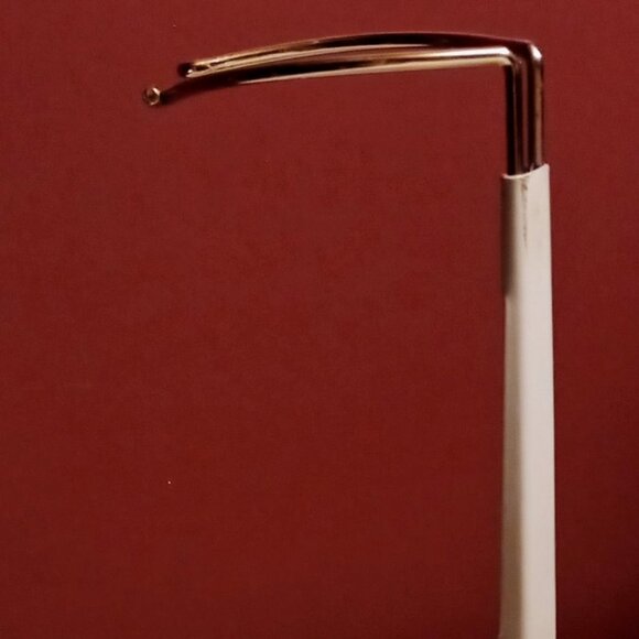 Vintage Pierrot Clown Doll Porcelain head arms feet Red & Silver Metallic Outfit - Picture 10 of 10